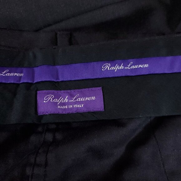 Ralph Lauren Purple Label Mens Size 40(41)x30 Charcoal Flat Front Pants Trousers - Picture 11 of 15